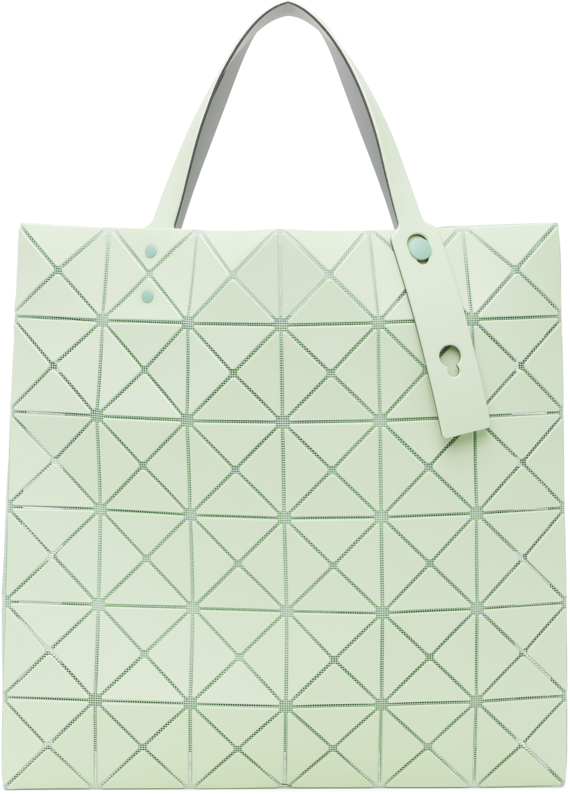 BAO BAO ISSEY MIYAKE: Green Lucent W Color Tote | SSENSE Netherlands
