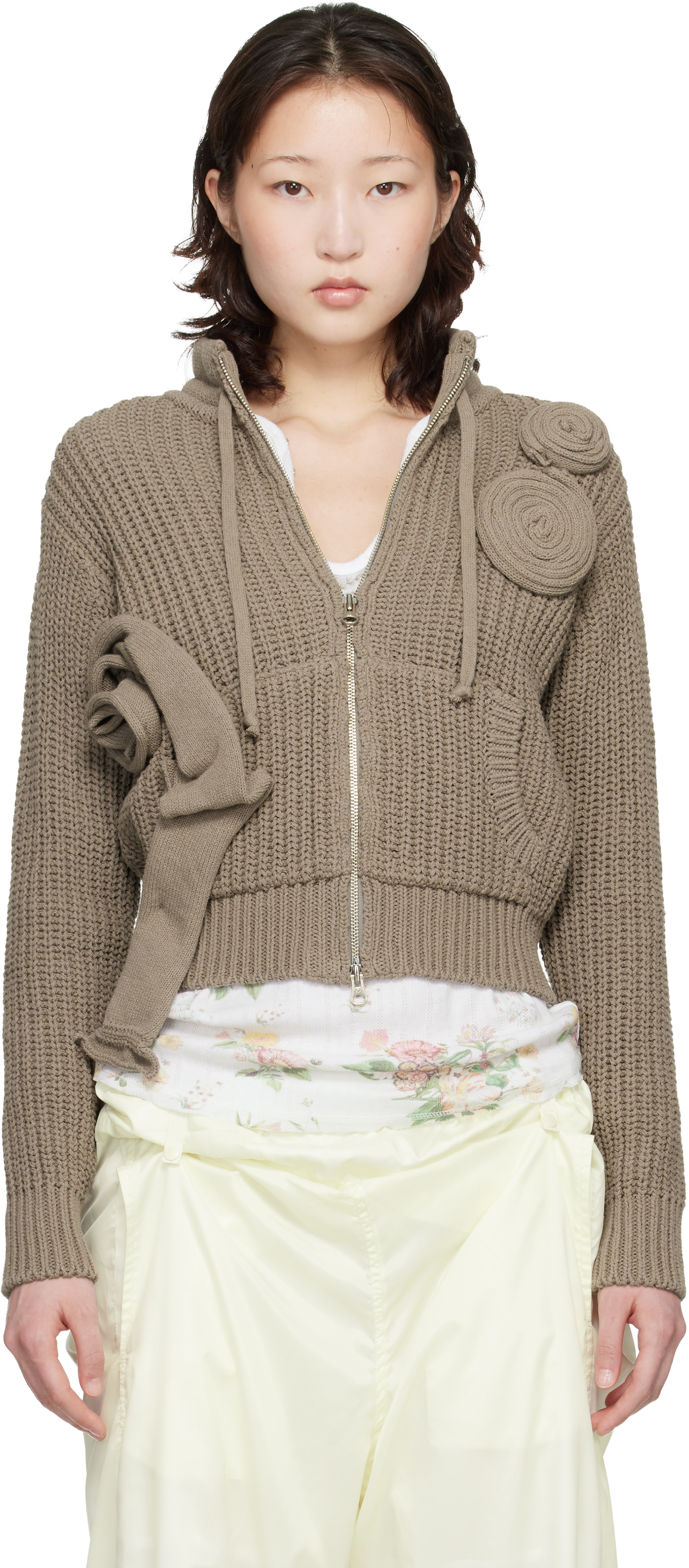 OPEN YY ストライプ ジップアップパーカー OPEN YY Hoodies & Zipups for Women | SSENSE