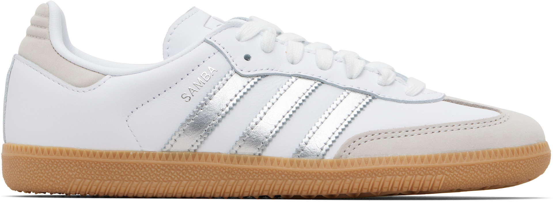 adidas Originals: ホワイト＆シルバー Samba OG スニーカー | SSENSE 日本