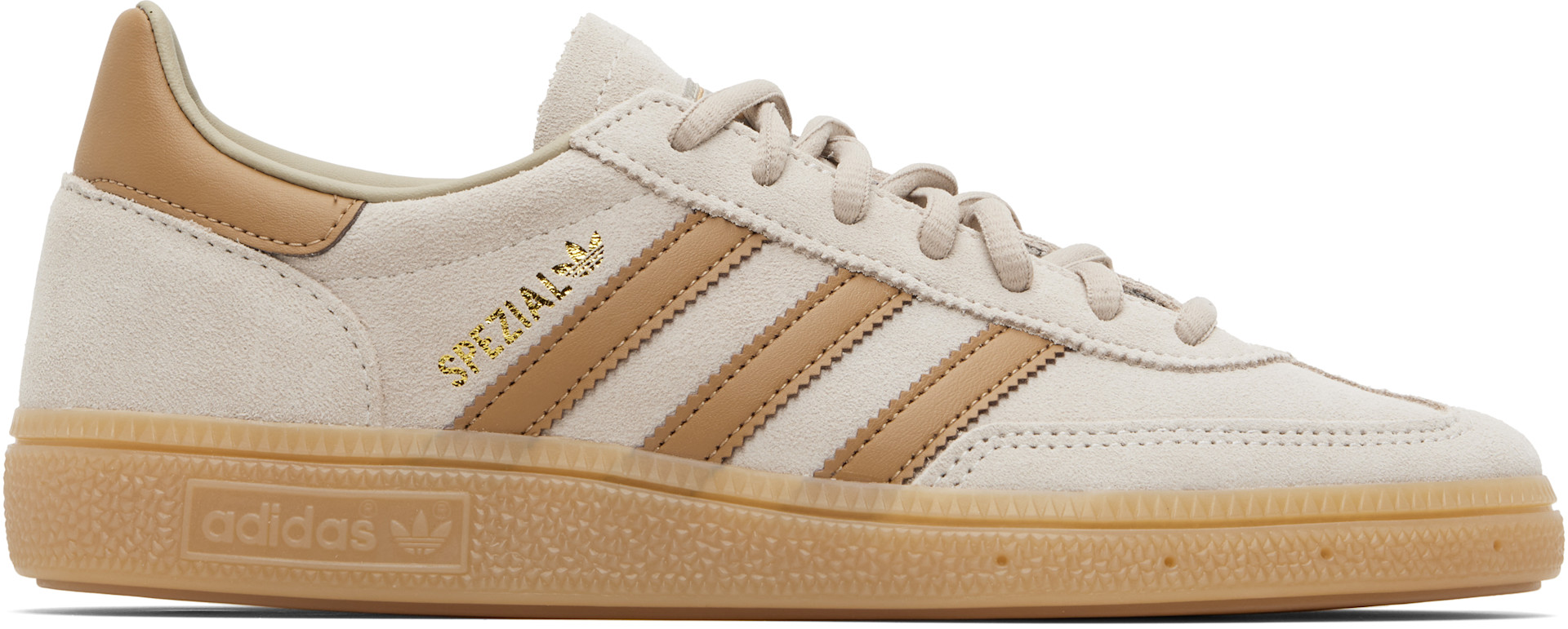  Handball Spezial ベージュスニーカー adidas Originals: Beige Handball Spezial Sneakers | SSENSE