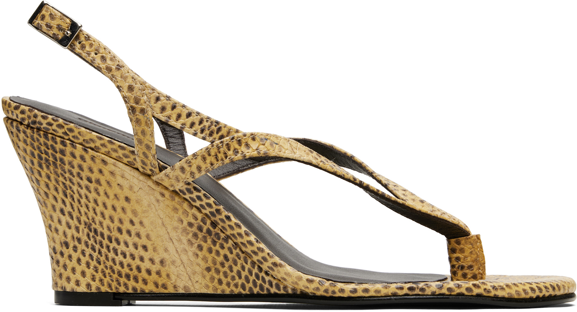 gimaguas サンダル Gimaguas: Beige Wedge Heeled Sandals | SSENSE