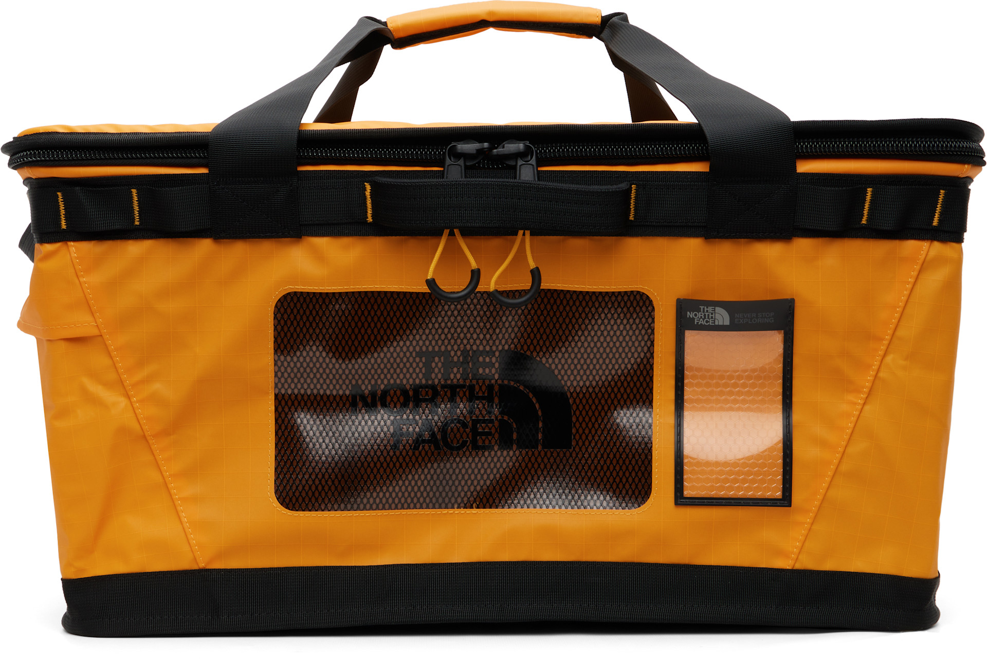 The North Face: イエロー M Base Camp Gear Box ダッフルバッグ