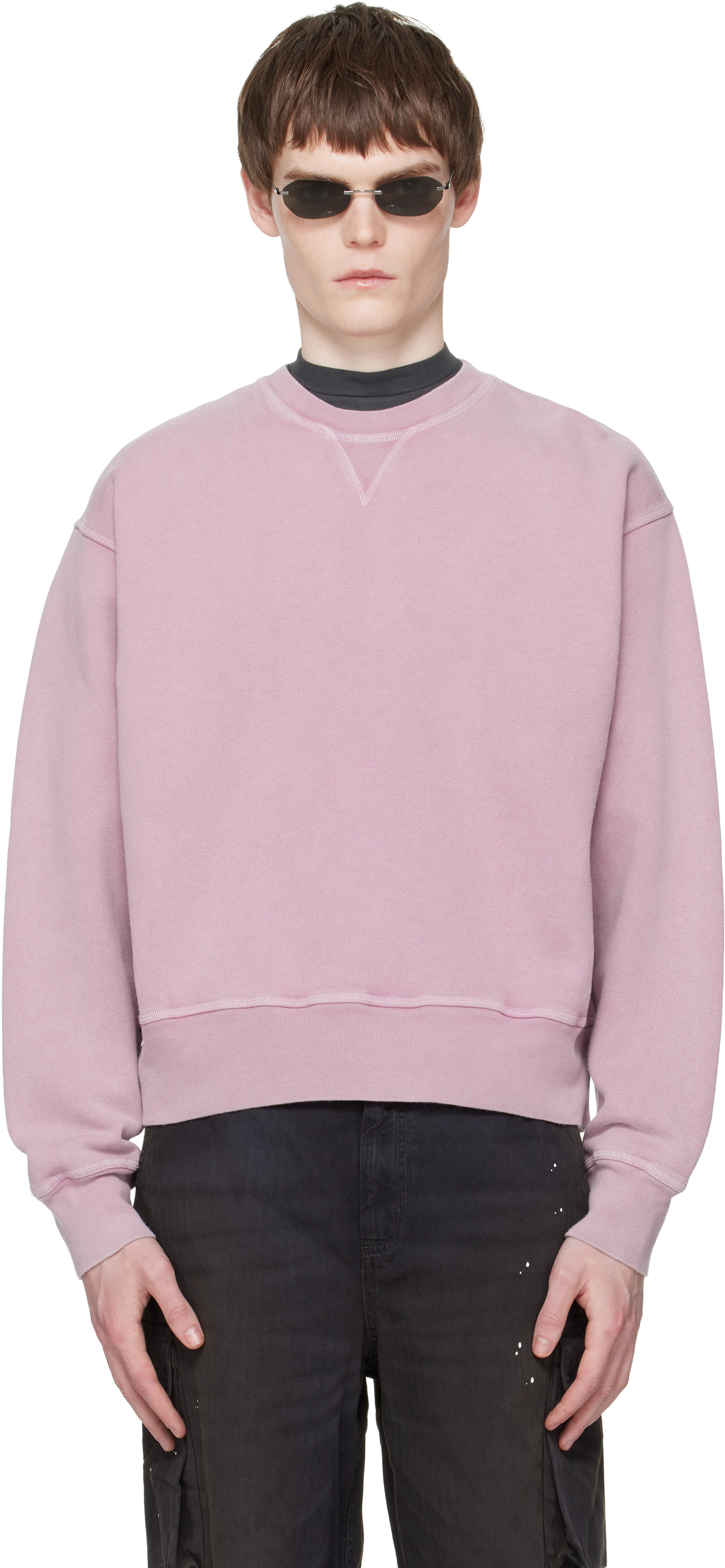 Our Legacy ピンク　ニット OUR LEGACY: ピンク Base スウェットシャツ | SSENSE 日本