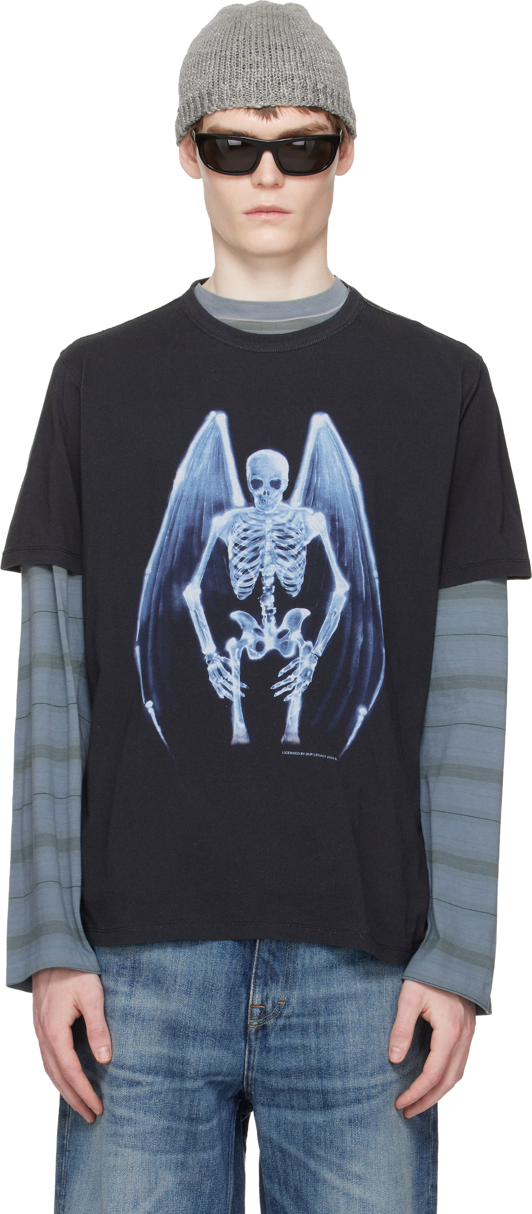 OUR LEGACY: ブラック New Box Tシャツ | SSENSE 日本
