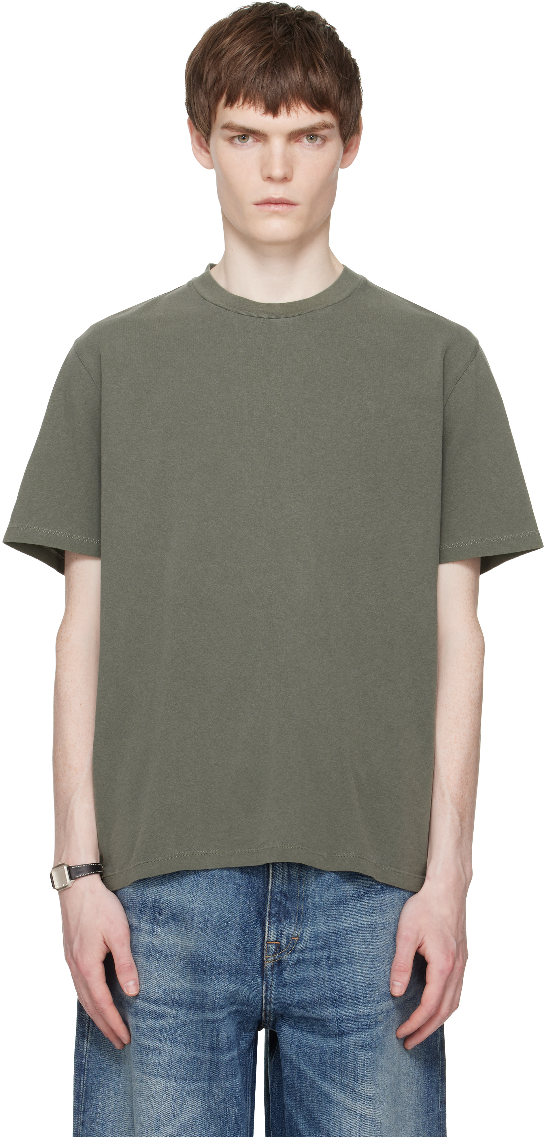 OUR LEGACY: グリーン Box Tシャツ | SSENSE 日本