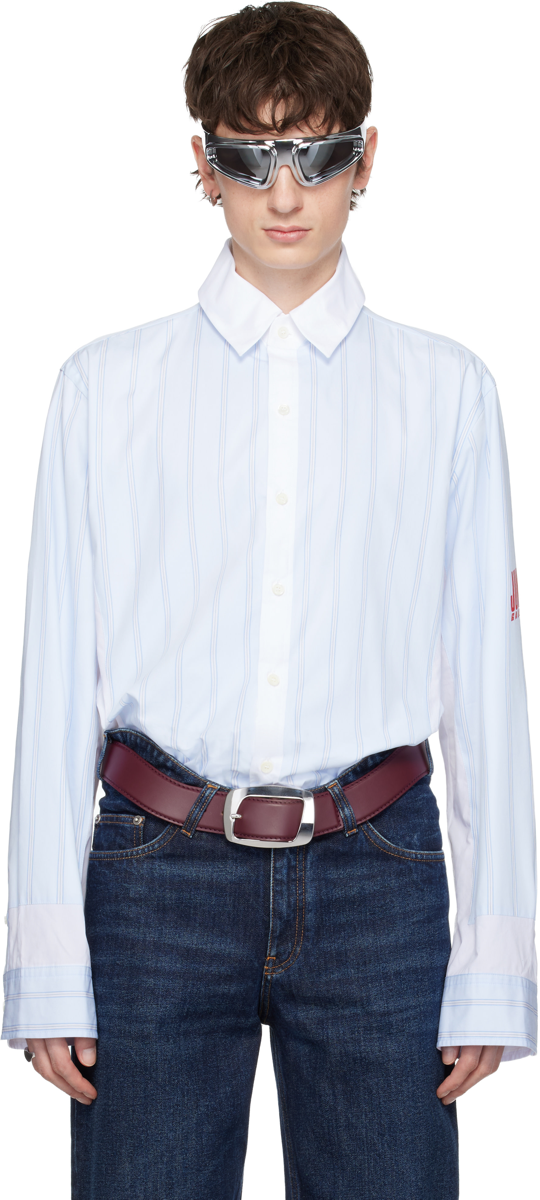 Jean Paul Gaultier: Blue & White 'The Petit Grand Junior' Shirt