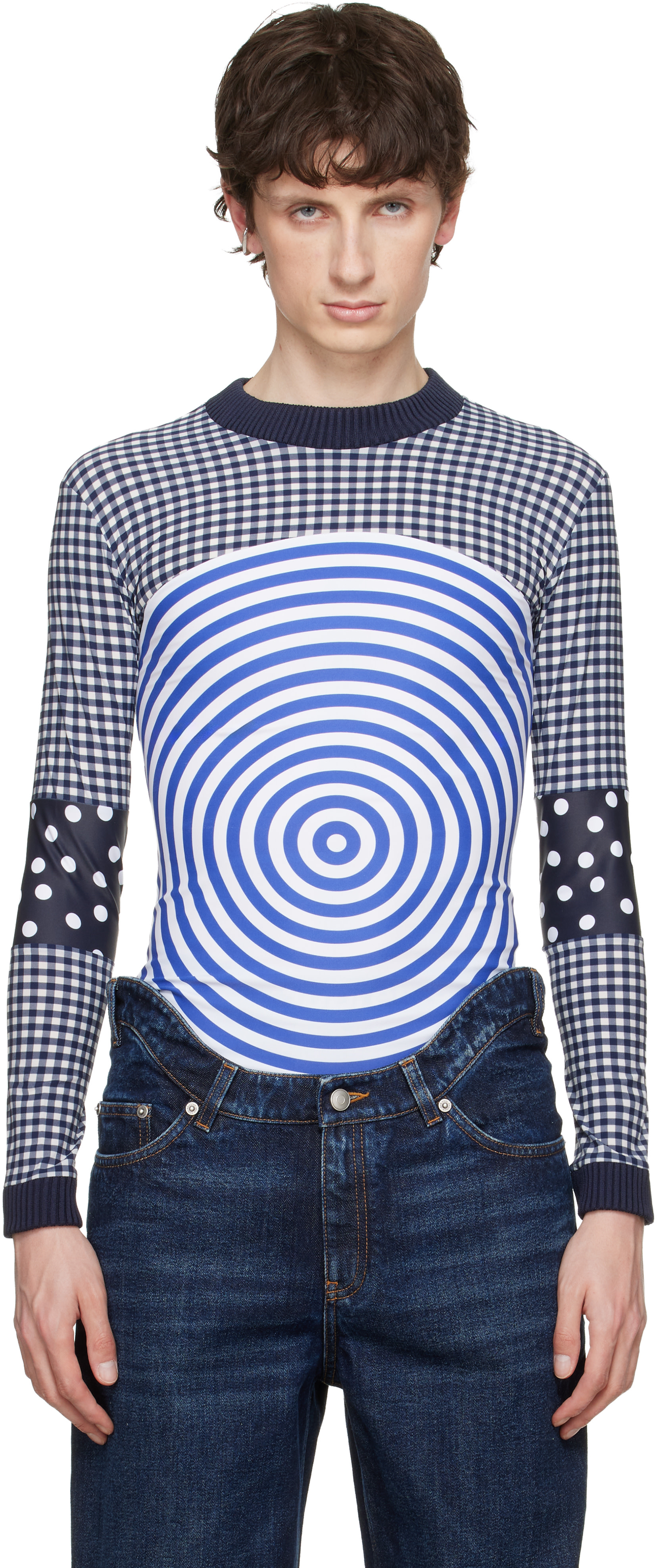 Jean Paul GAULTIER HOMME ボーダーカットソー Jean Paul Gaultier Sweaters for Men | SSENSE