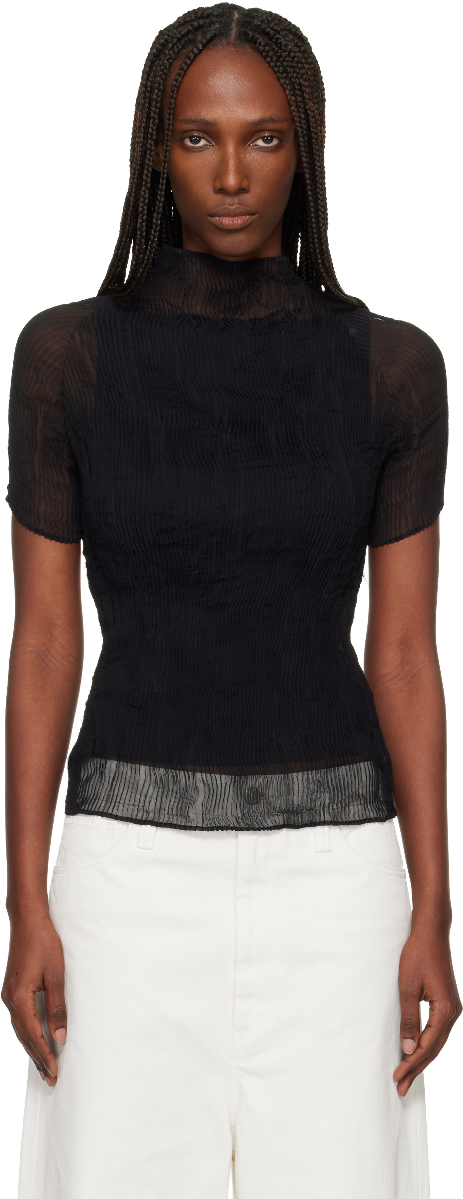 トップス Bonienkiye Kone Kone Pleated Long Sleeve Top – La Garçonne