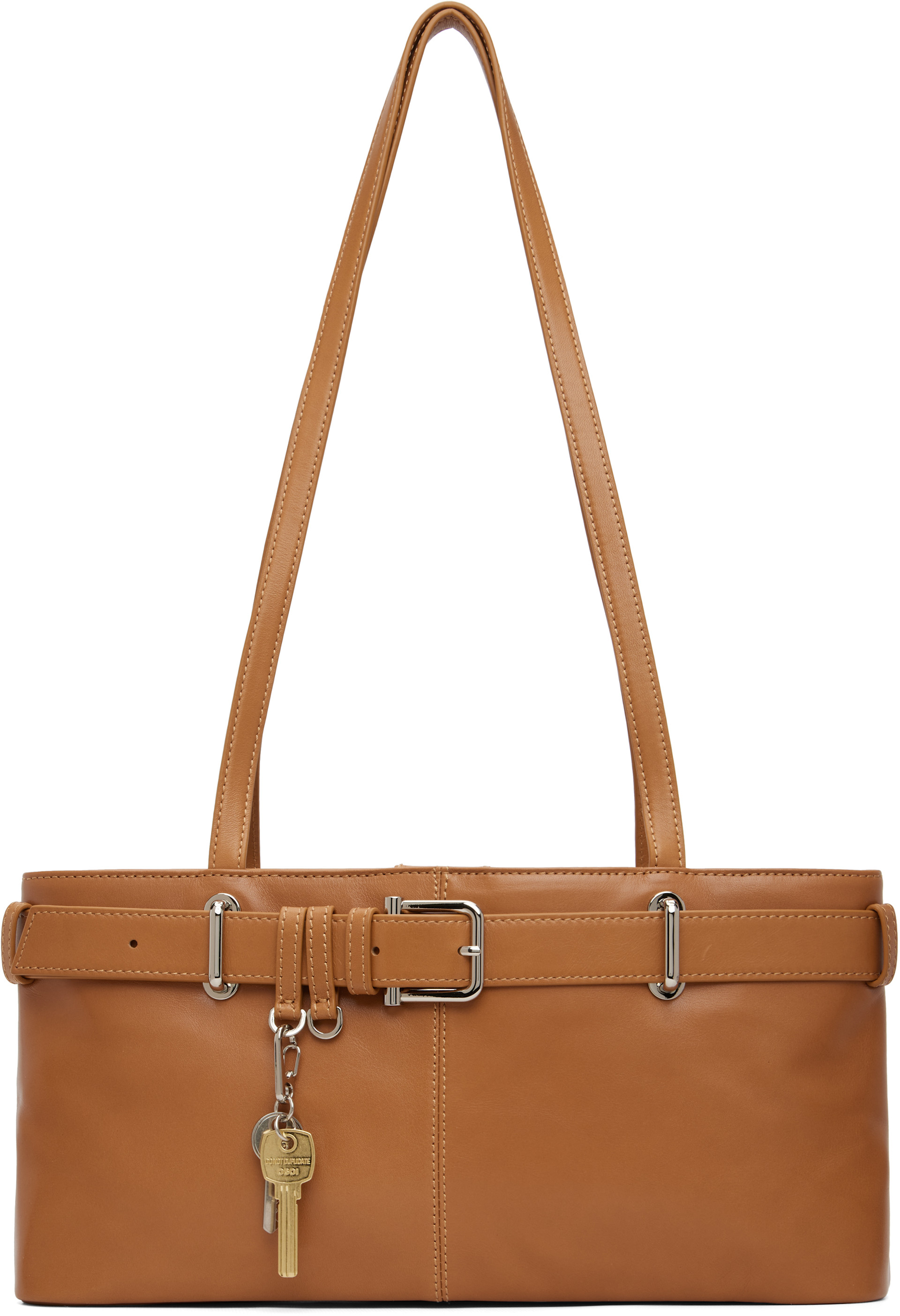 OSOI: Tan Shoulder Brocle Bag | SSENSE
