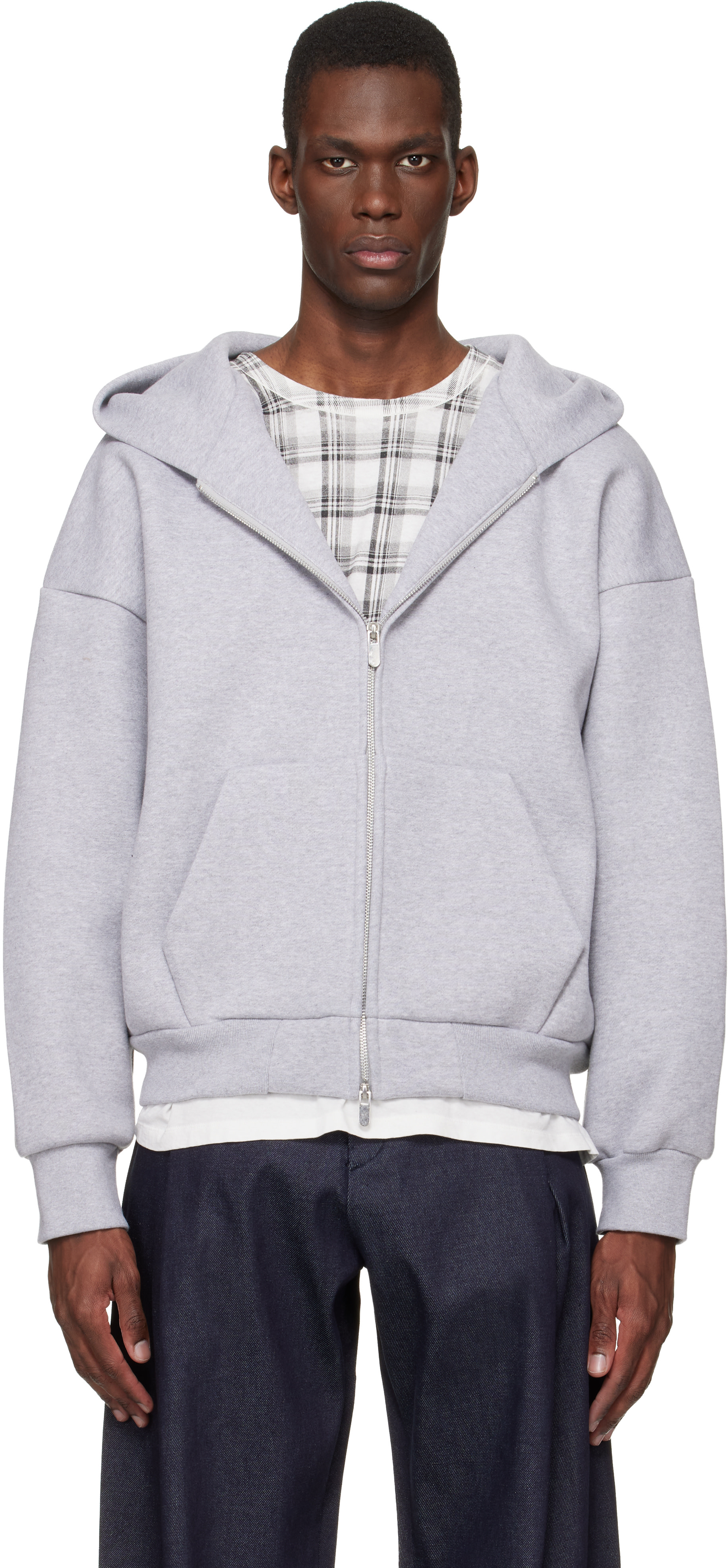 Seventh: Gray V2 Zipped Hoodie | SSENSE