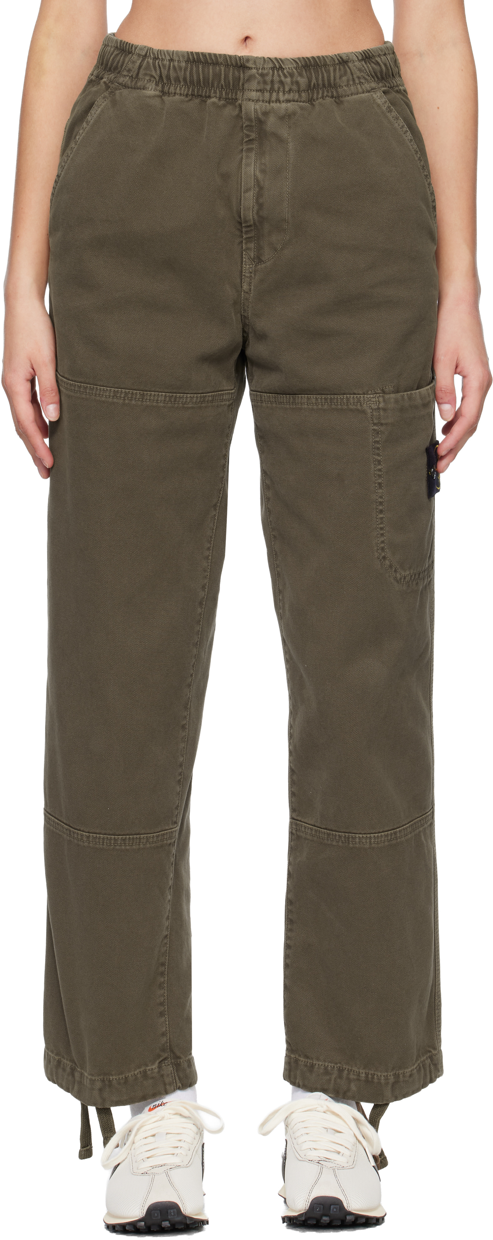 Stone Island: Brown 3100005 Organic Panama Cotton Old Effect