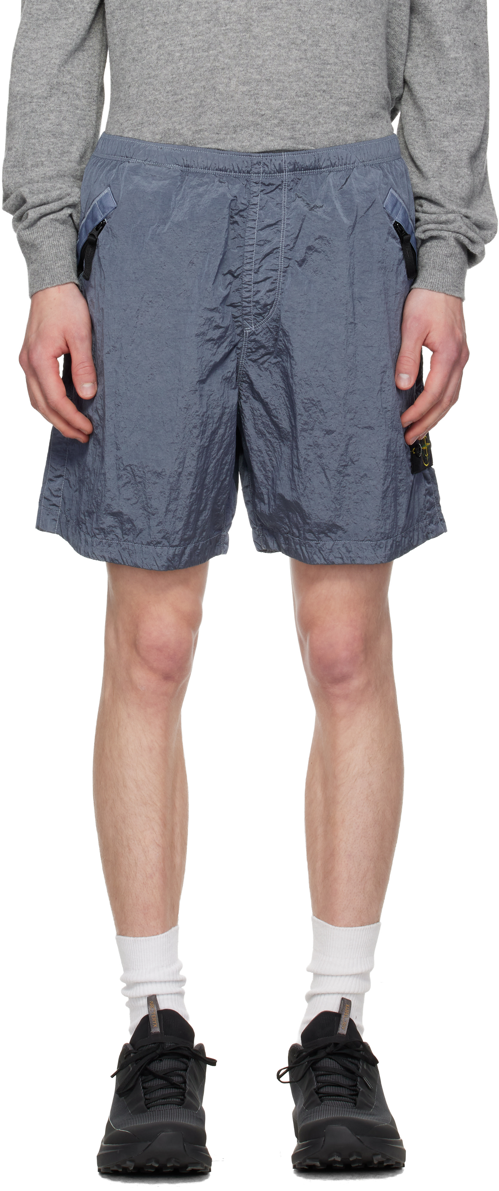 STONE  ネイビーショートパンツ 中古・古着通販】STONE ISLAND (ストーンアイランド) ショートパンツ