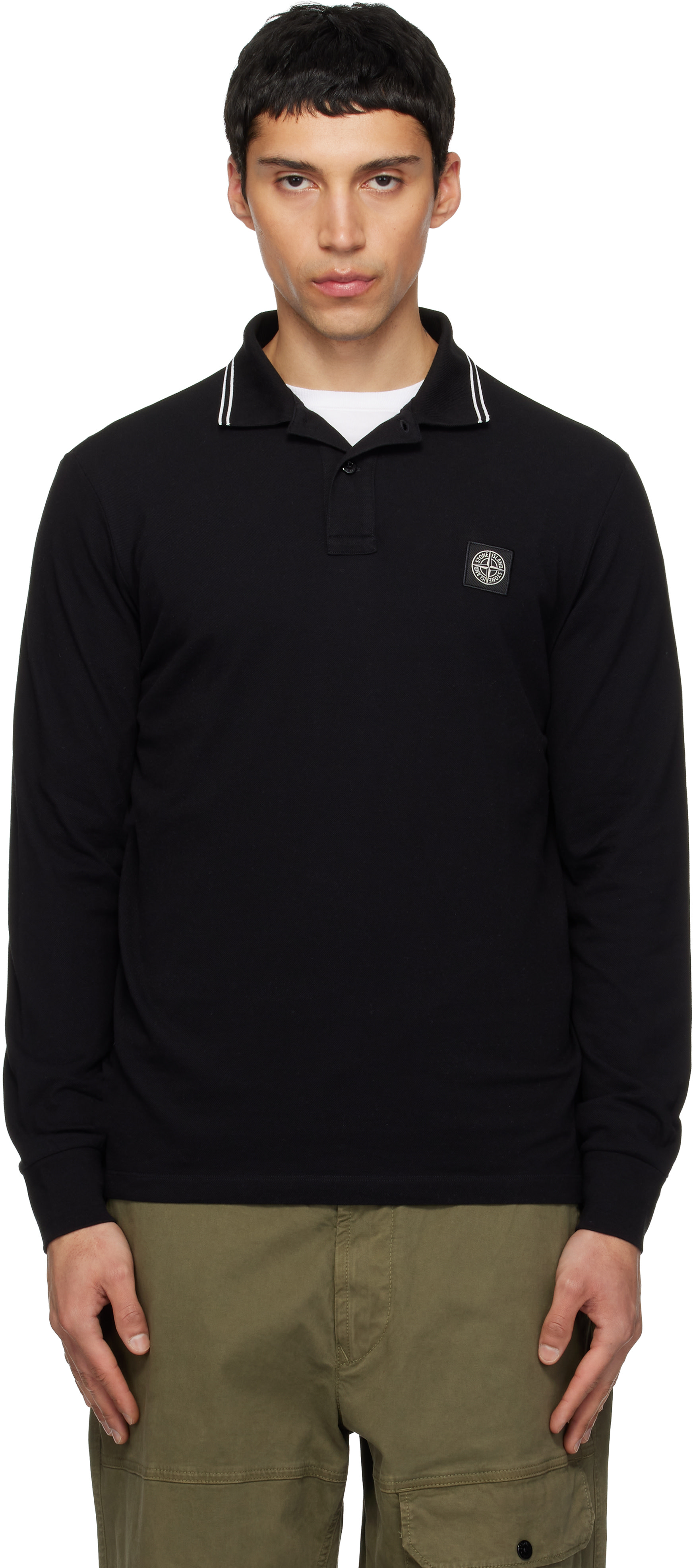 Stone Island Polos for Men | SSENSE Canada