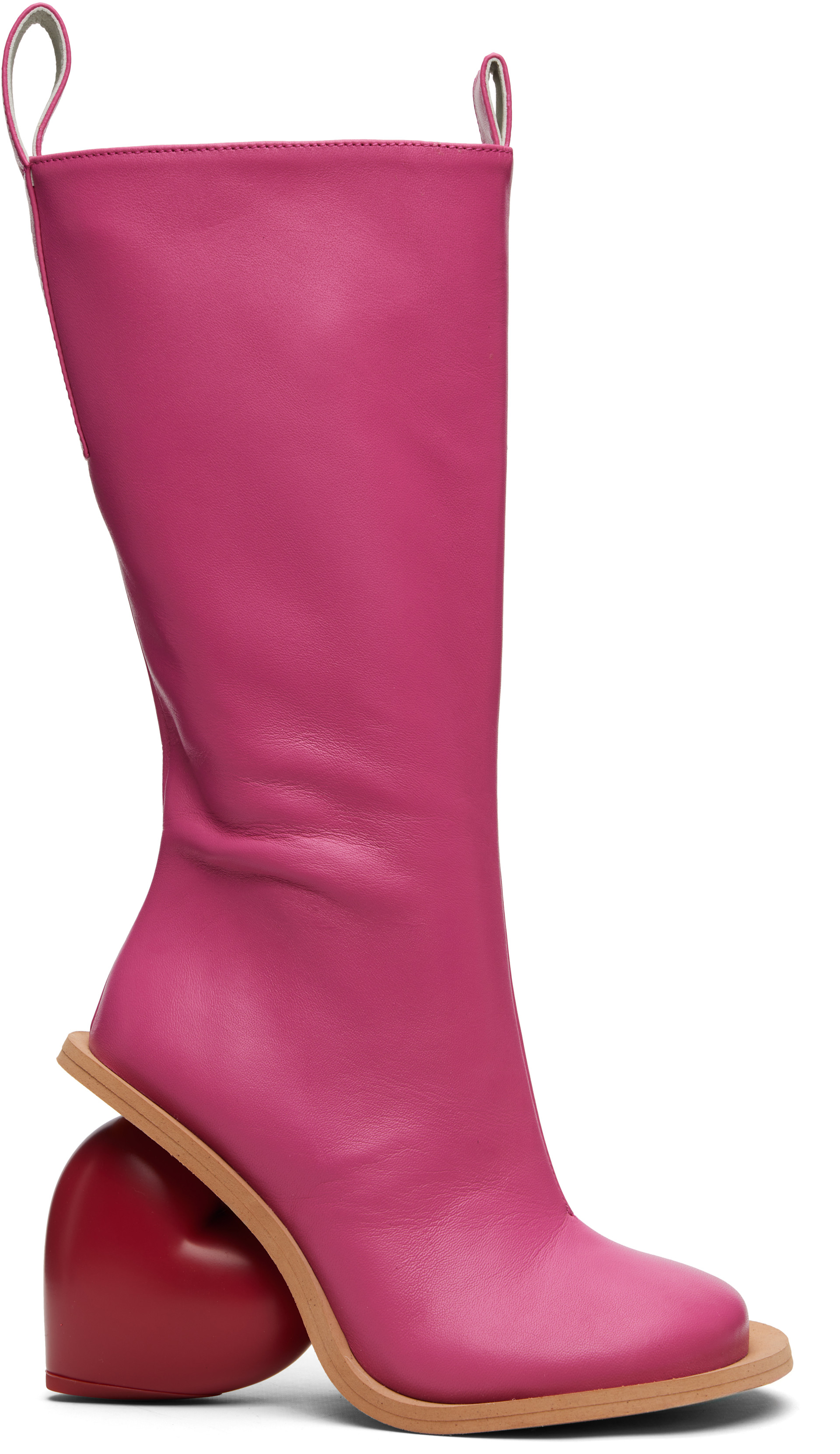 yumeyume ロングブーツ YUME YUME: Pink Love Tall Boots | SSENSE