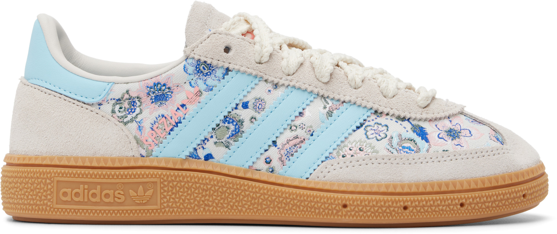 adidas Kids: Big Kids Blue & Gray Handball Spezial Sneakers | SSENSE