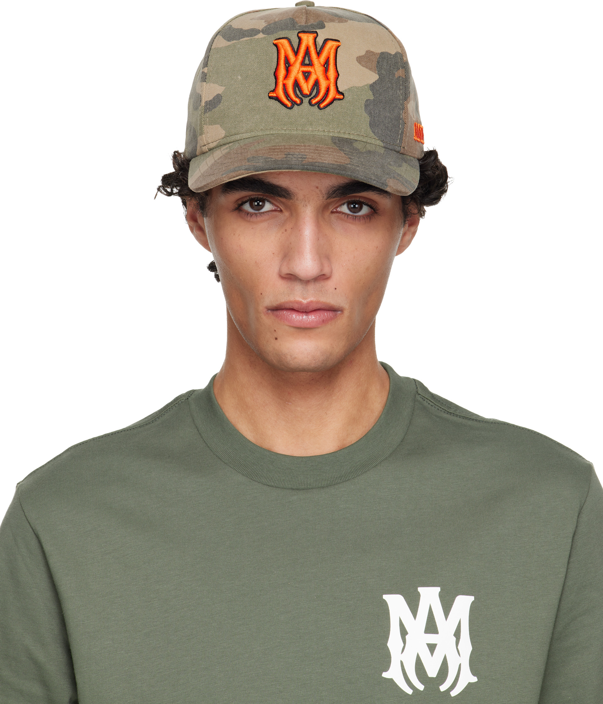 AMIRIアミリ MA OUTLINE CAMO HAT AMIRI: Khaki MA Outline Camo Cap | SSENSE Germany