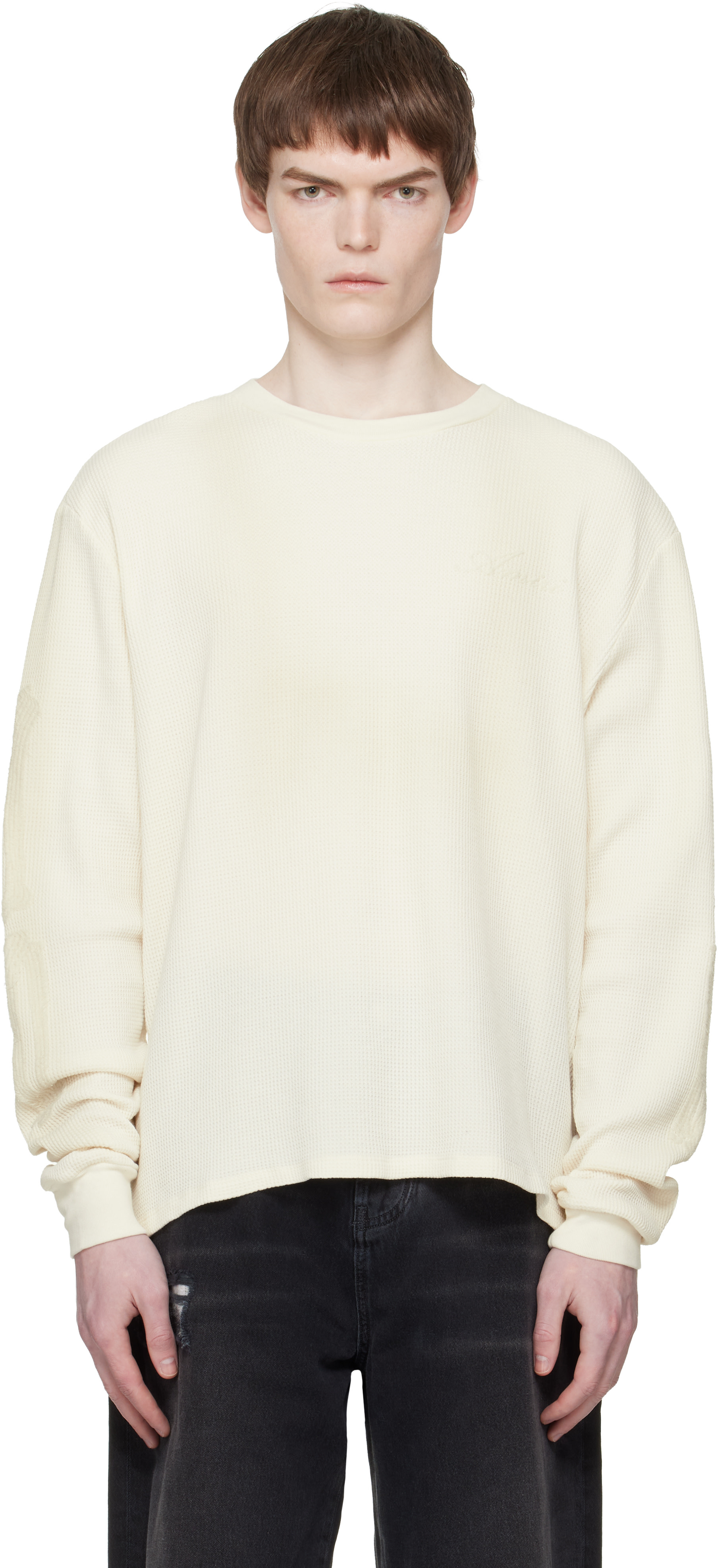 AMIRI: Off-White Bones Long Sleeve T-shirt | SSENSE