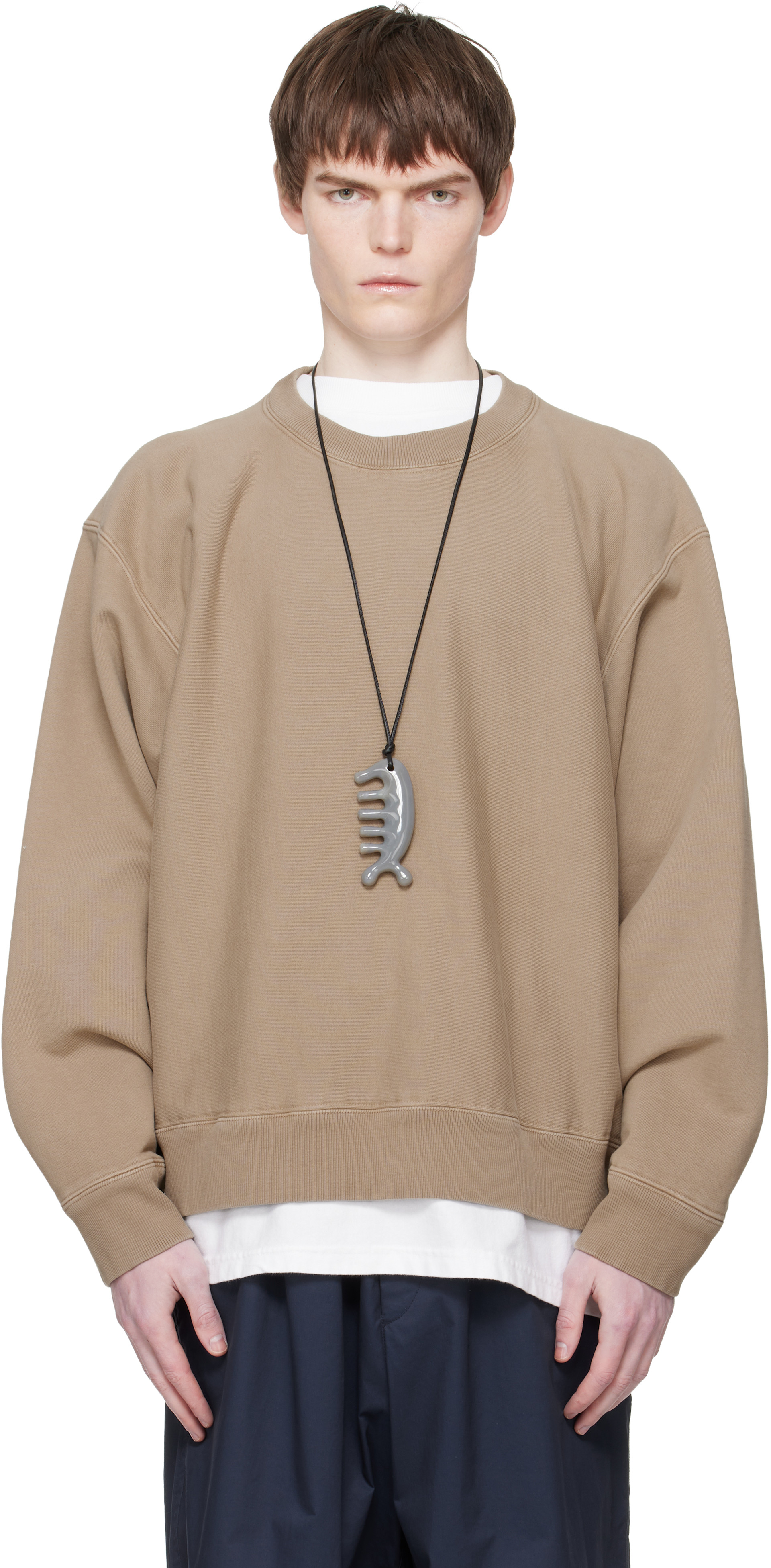 新品HED MAYNERヘドメイナーSWEATSHIRT パーカー スウェット HED MAYNER（ヘドメイナー）の「WIDE COLLAR SWEATSHIRT（スウェット