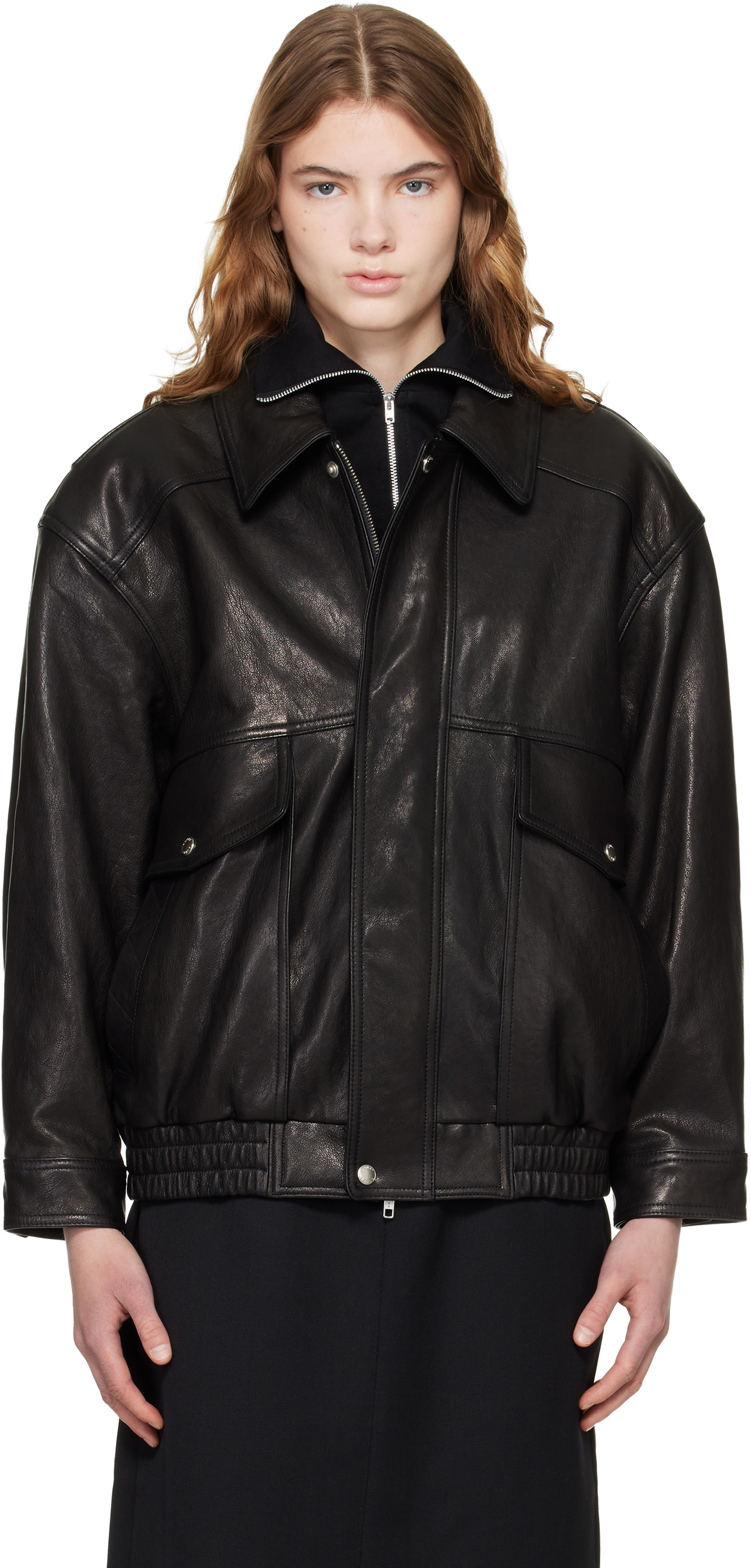 ジャケット・アウター DUNST OVERSIZED VINTAGE LEATHER BOUSON 261965F064004_1.jpg
