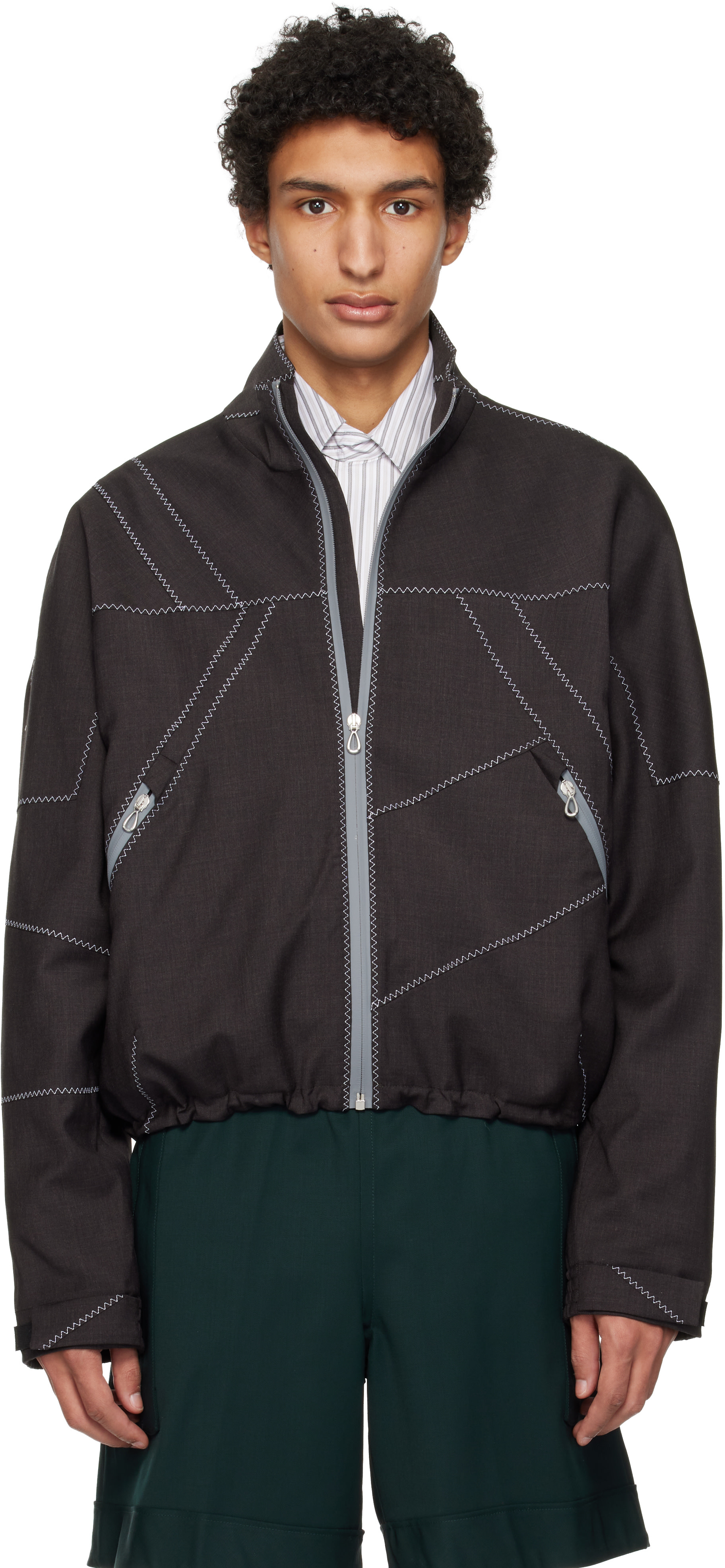 Kiko Kostadinov: Brown Fosco Jacket | SSENSE