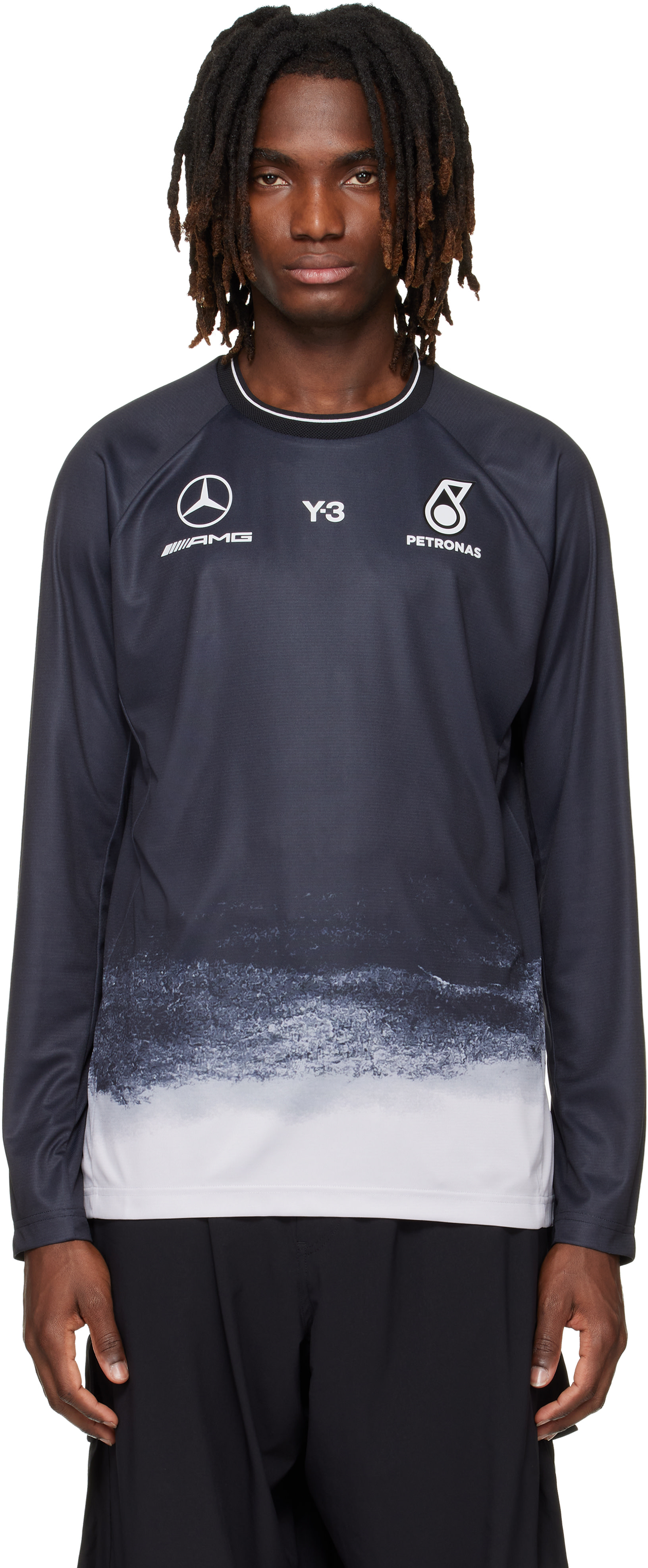 Y-3: ブラック Mercedes-AMG F1エディション Mechanics ジャージ T