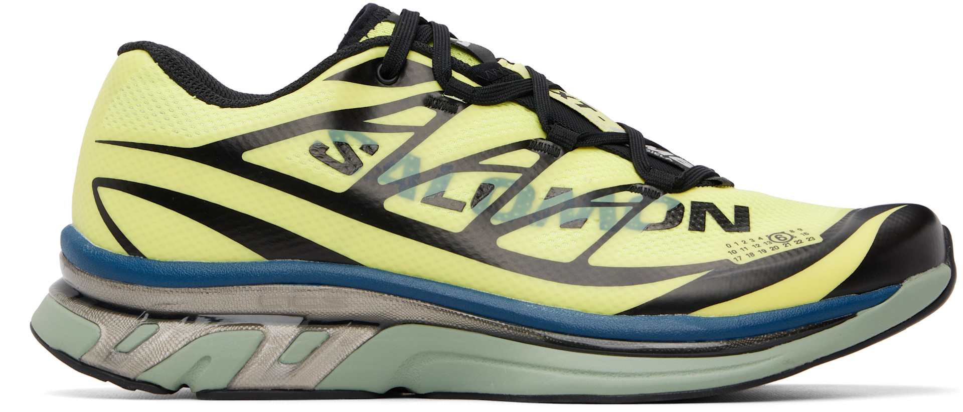 MM6 Maison Margiela: イエロー Salomonエディション XT スニーカー