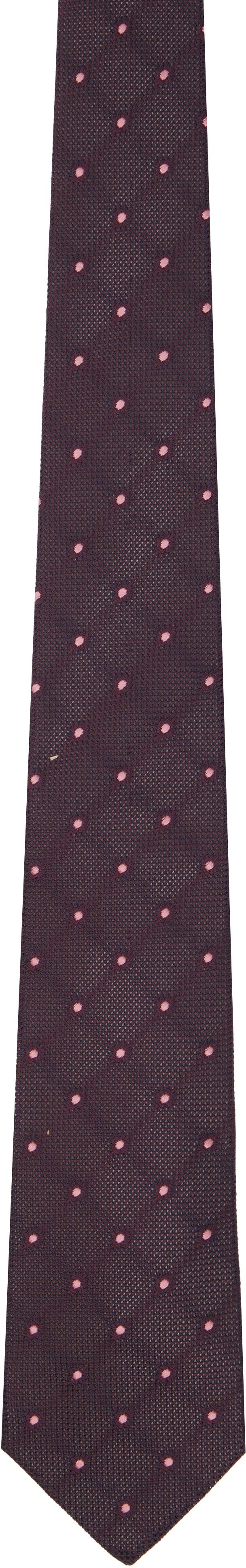 TIE YOUR TIE BURBERRY Paul Smith 3点セット Paul Smith: Burgundy Dots Tie | SSENSE United Kingdom