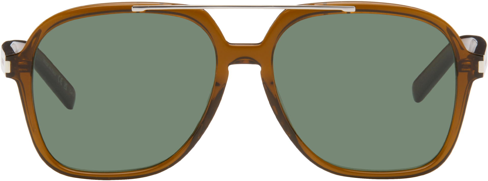 Saint Laurent: Brown SL 545 Sunglasses | SSENSE