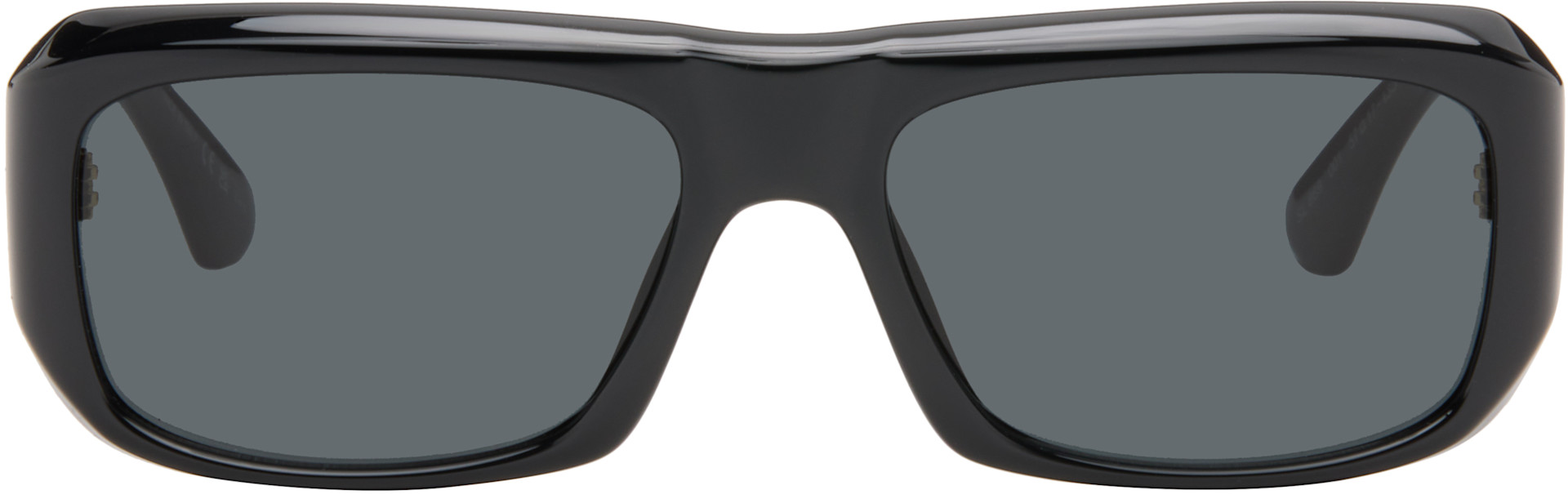 Saint Laurent: ブラック SL 869 ロゴ サングラス | SSENSE 日本