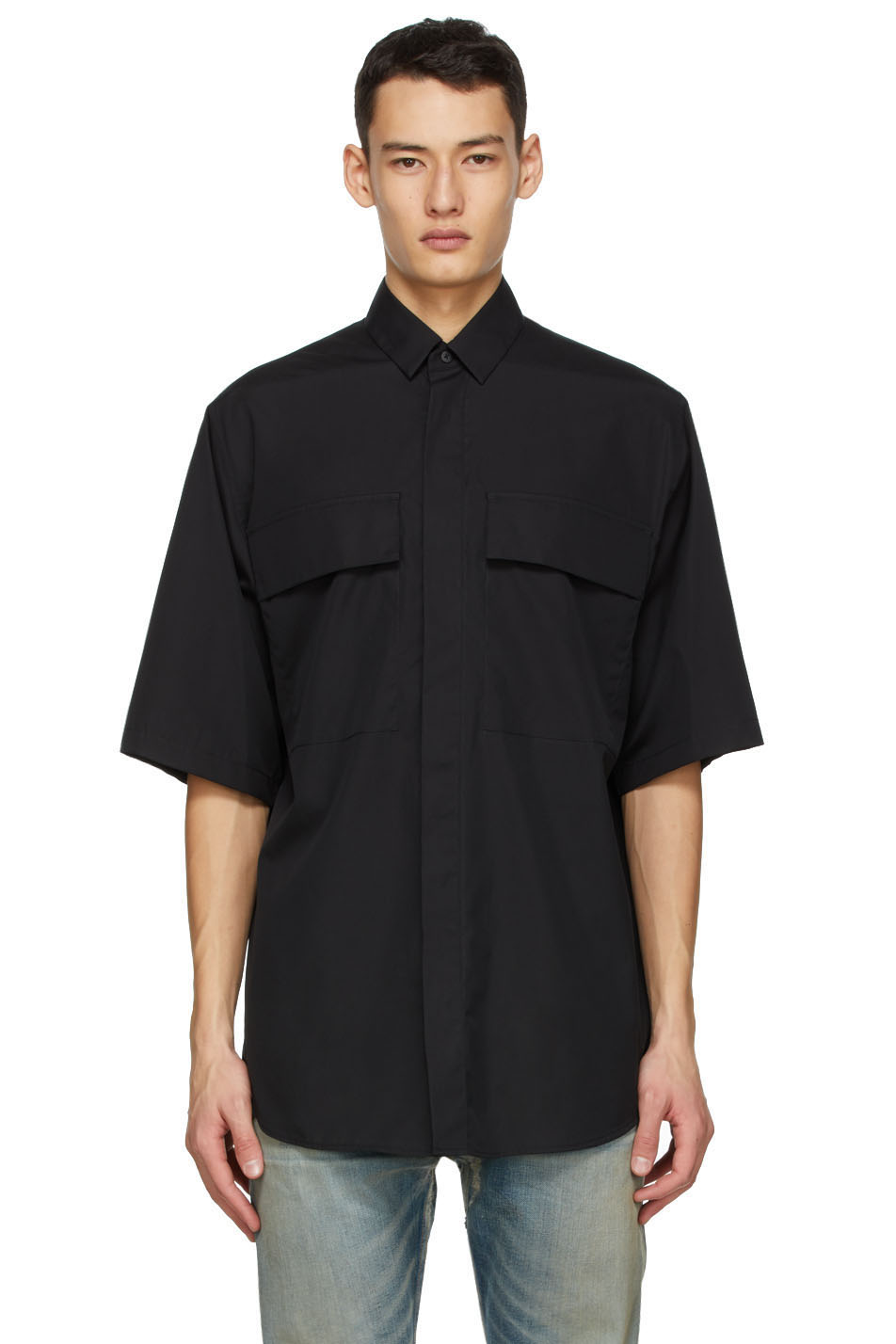 Black Matt Oversized Shirt