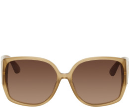 Burberry - Brown Oversize TB Sunglasses