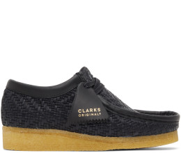 Clarks Originals - Black Woven Wallabee Derbys