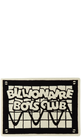 Billionaire Boys Club - Ssense Exclusive Black Off White Logo Rug