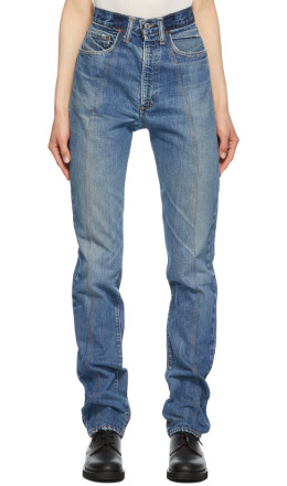 B Sides - Blue Vintage Slouchy Taper Jeans