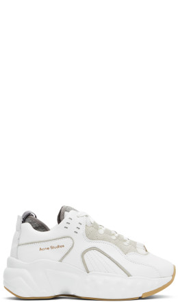 Acne Studios - SSENSE Exclusive White Nappa Manhattan Sneakers