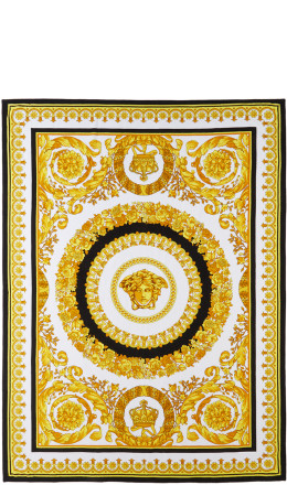 Versace - White Crete De Fleur Print Towel