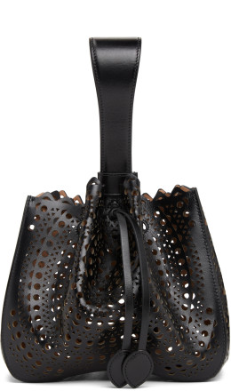 ALAÏA - Black Vienne Vague Rose-Marie 19 Bracelet Bag