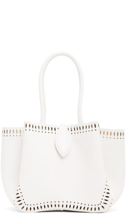 ALAÏA - White Vienne Vague Angèle 20 Tote