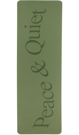 MUSEUM OF PEACE & QUIET - Green Logo Yoga Mat