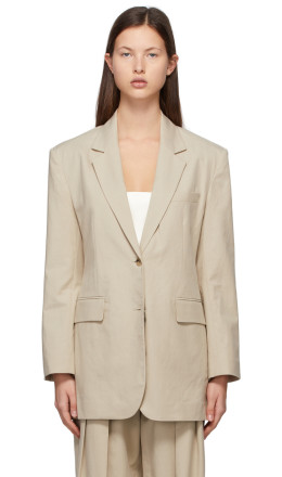 Blossom - Beige Cotton Zen Blazer
