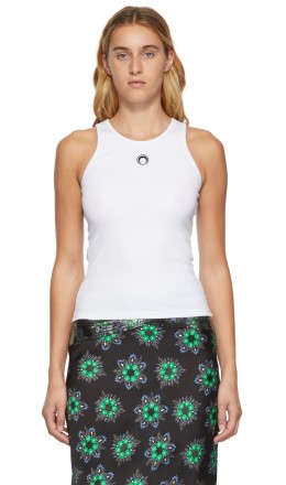 Marine Serre - White Moon Tank Top