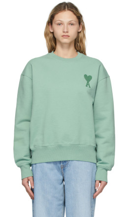 AMI Alexandre Mattiussi - Green Ami De Coeur Sweatshirt