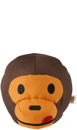 BAPE - Brown Classic Baby Milo Head Dog Toy
