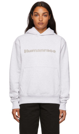 adidas x Humanrace by Pharrell Williams - SSENSE Exclusive Humanrace Tonal Logo Hoodie