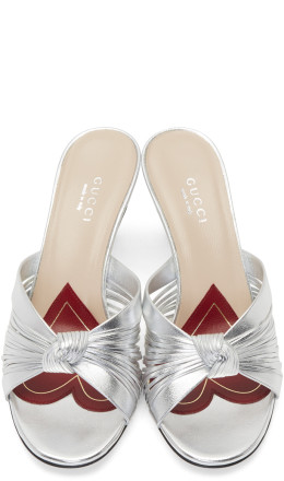Gucci - Silver Crawford Sandals