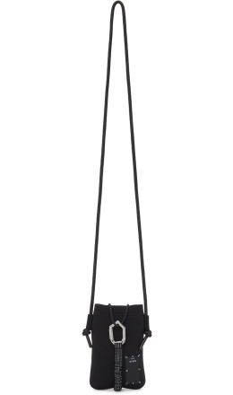 MCQ - Black Neoprene Hyper Phone Holder Bag