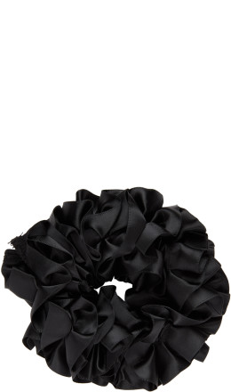 Maryam Nassir Zadeh - Black Silk Carnation Scrunchie