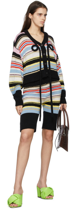 Ottolinger - Black Carl Stripe Cardigan