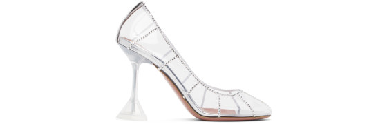 Amina Muaddi - Transparent Kitty Pumps