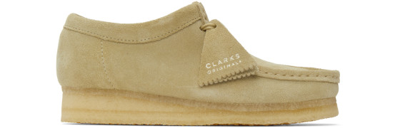 Clarks Originals - Beige Suede Wallabee Derbys